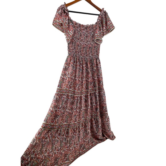 Max Studio Dresses & Skirts - Tiered Maxi Dress Women XL Floral Western Boho Country Cottage Garden Party